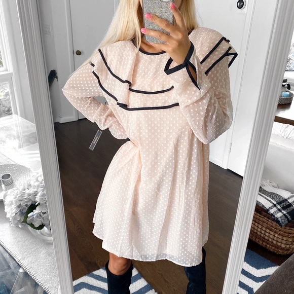 🖤 MAXSPORT ROSE DUST/BLACK RUFFLE DRESS! - Picture 5 of 16